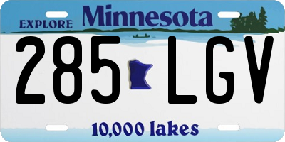 MN license plate 285LGV