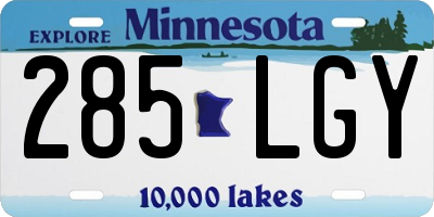 MN license plate 285LGY