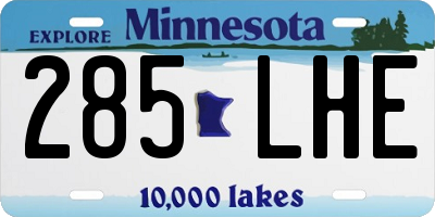 MN license plate 285LHE