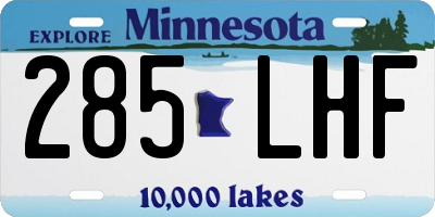 MN license plate 285LHF