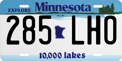 MN license plate 285LHO