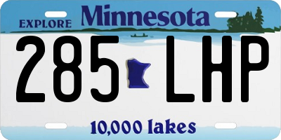 MN license plate 285LHP