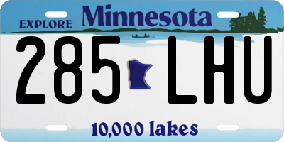 MN license plate 285LHU