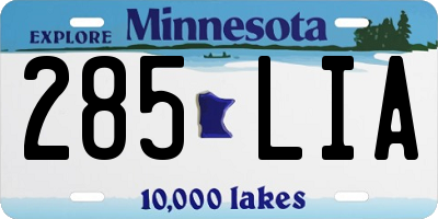 MN license plate 285LIA