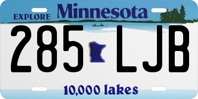 MN license plate 285LJB