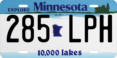 MN license plate 285LPH
