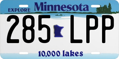 MN license plate 285LPP