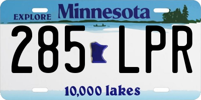 MN license plate 285LPR