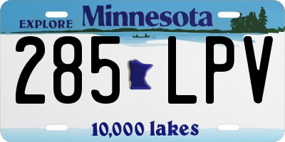MN license plate 285LPV