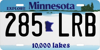 MN license plate 285LRB