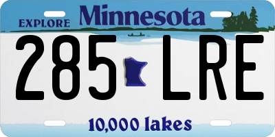 MN license plate 285LRE