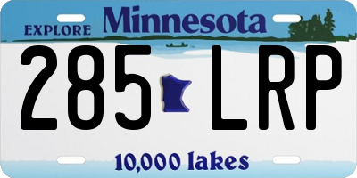 MN license plate 285LRP