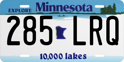 MN license plate 285LRQ
