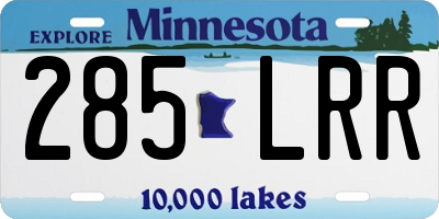 MN license plate 285LRR