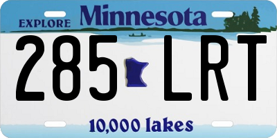 MN license plate 285LRT