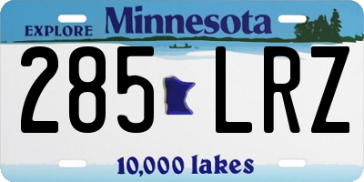 MN license plate 285LRZ