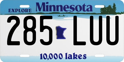 MN license plate 285LUU