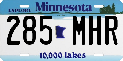 MN license plate 285MHR