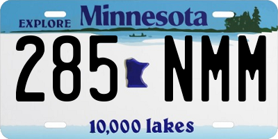 MN license plate 285NMM