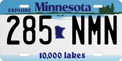 MN license plate 285NMN