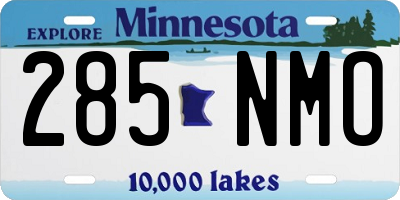 MN license plate 285NMO