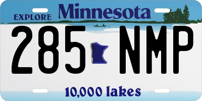 MN license plate 285NMP