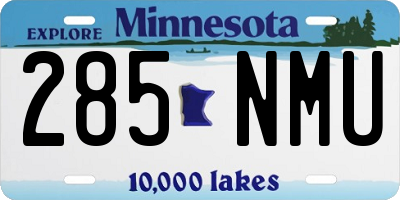 MN license plate 285NMU