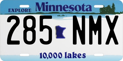 MN license plate 285NMX