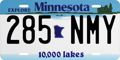 MN license plate 285NMY