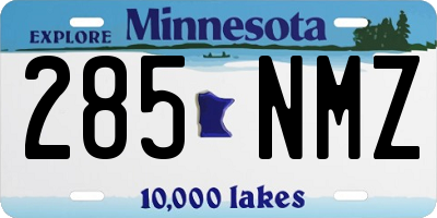 MN license plate 285NMZ