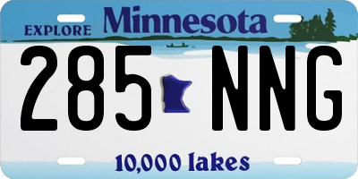 MN license plate 285NNG