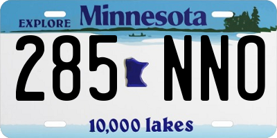 MN license plate 285NNO