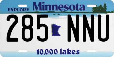 MN license plate 285NNU