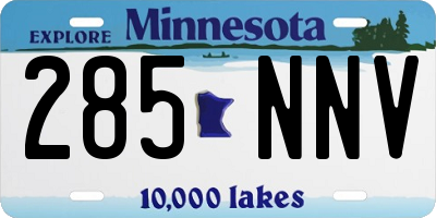 MN license plate 285NNV