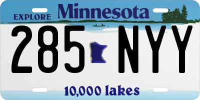 MN license plate 285NYY