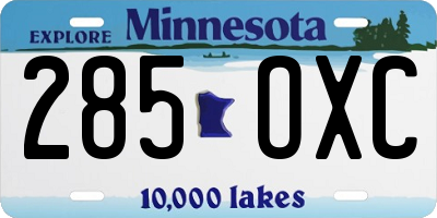 MN license plate 285OXC