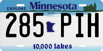 MN license plate 285PIH