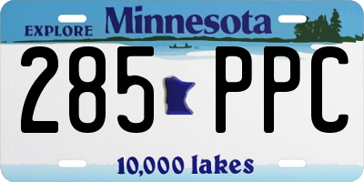 MN license plate 285PPC
