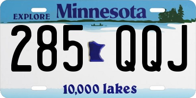 MN license plate 285QQJ