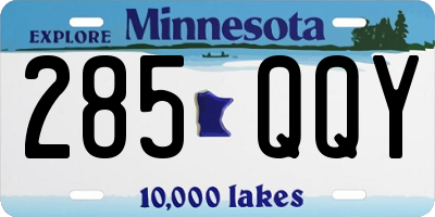 MN license plate 285QQY