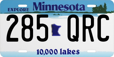 MN license plate 285QRC