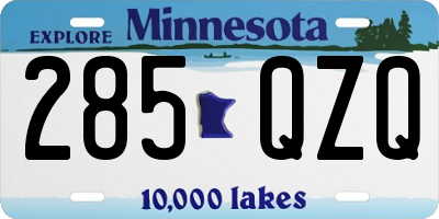 MN license plate 285QZQ