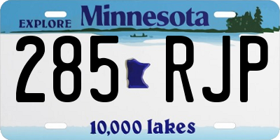 MN license plate 285RJP