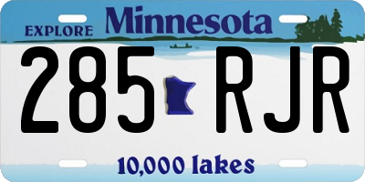 MN license plate 285RJR