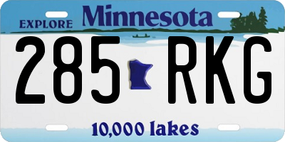 MN license plate 285RKG