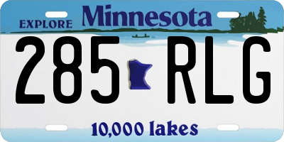 MN license plate 285RLG