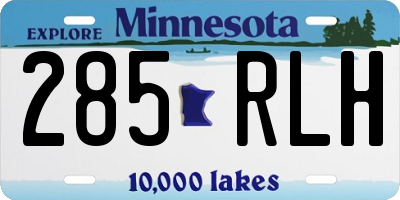MN license plate 285RLH