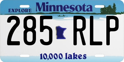 MN license plate 285RLP