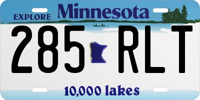 MN license plate 285RLT