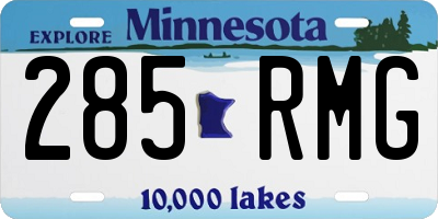 MN license plate 285RMG